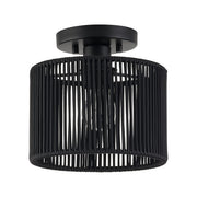 Acordia Small Semi-Flush Mount in Black