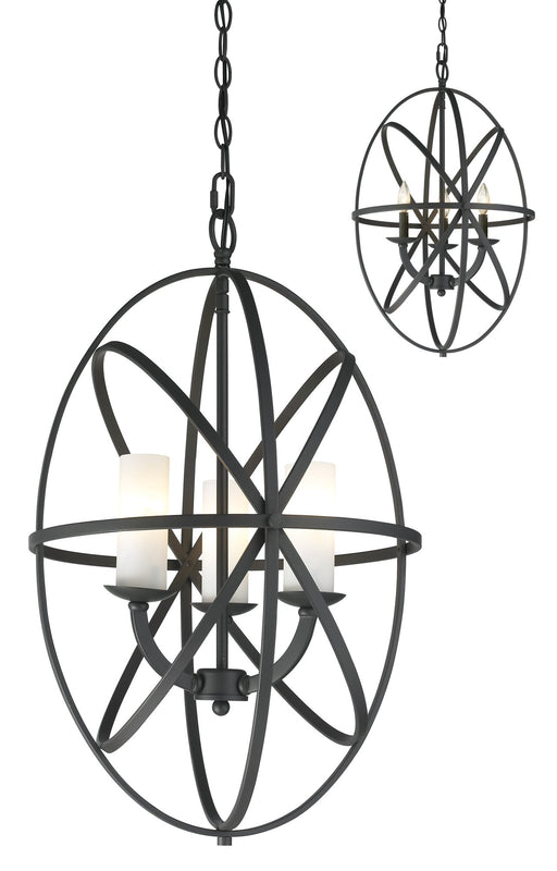 Aranya 3 Light 16" Chandelier in Bronze
