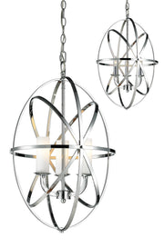 Aranya 3 Light 16" Chandelier in Chrome