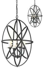 Aranya 4 Light 19.69" Chandelier in Bronze