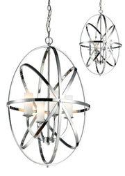 Aranya 4 Light 19.69" Chandelier in Chrome