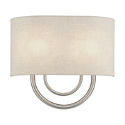 Stratton 2-Light 13" ADA Wall Sconce in Brushed Nickel