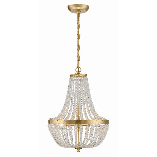 Rylee 3 Light 14" Pendant in Antique Gold