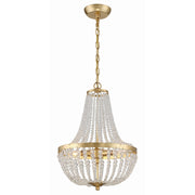 Rylee 3 Light 14" Pendant in Antique Gold