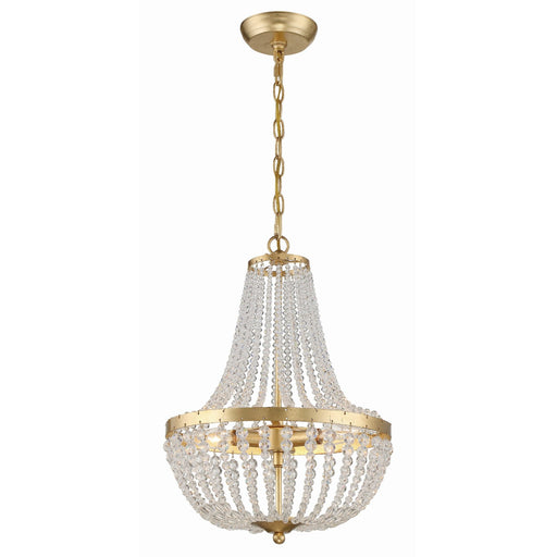 Rylee 3 Light 14" Pendant in Antique Gold