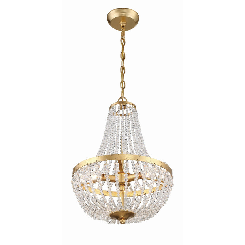 Rylee 3 Light 14" Pendant in Antique Gold