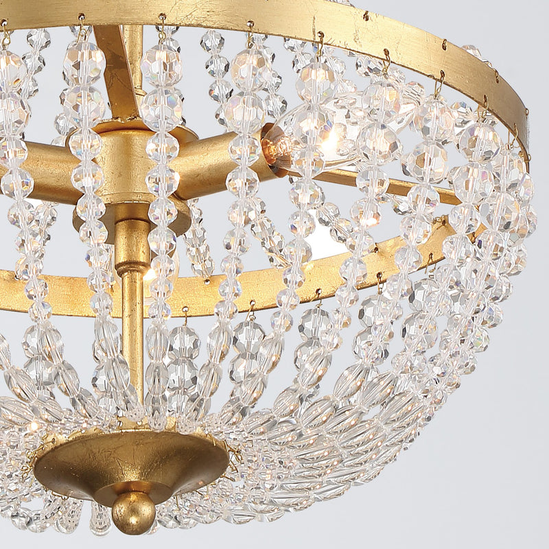 Rylee 3 Light 14" Pendant in Antique Gold