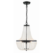 Rylee 3 Light 14" Pendant in Matte Black