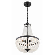 Rylee 3 Light 14" Pendant in Matte Black