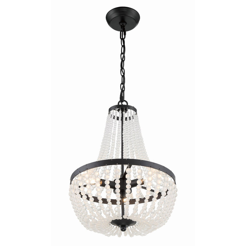 Rylee 3 Light 14" Pendant in Matte Black