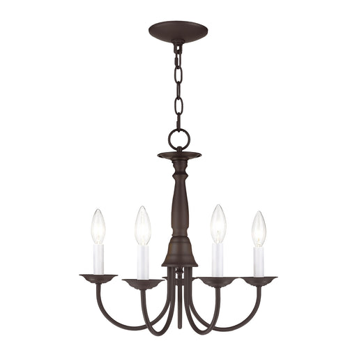 Home Basics 5-Light 17.5" Chandelier in Bronze