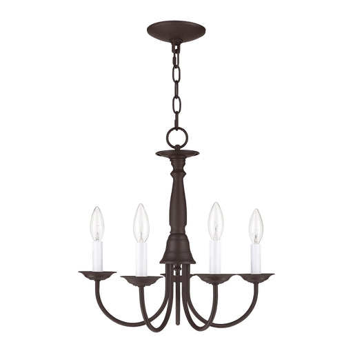Home Basics 5-Light 17.5" Chandelier in Bronze