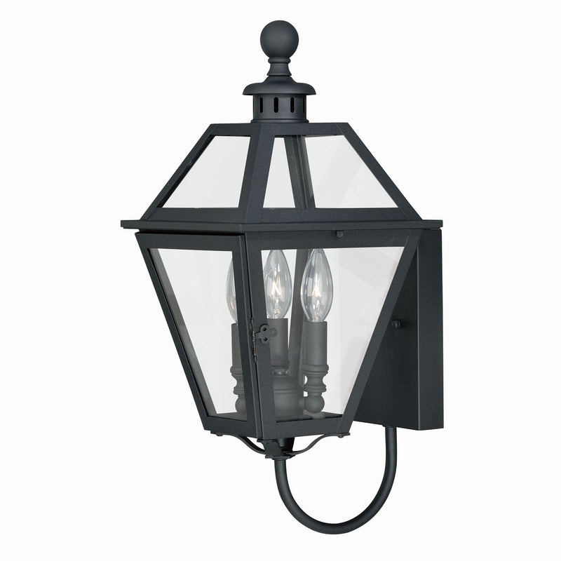 Nottingham 9" Outdoor Wall Light in Textured Black