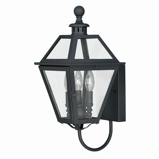 Nottingham 9" Outdoor Wall Light in Textured Black