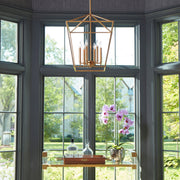 Gabriel 6 Light Mini Chandelier in Gold Leaf