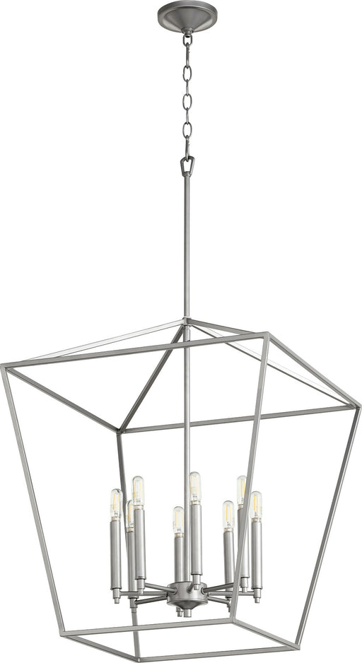 Gabriel 8 Light Chandelier in Classic Nickel