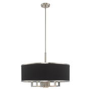 Park Ridge 24" Chandelier with Downlight in Brushed Nickel
