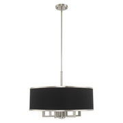 Park Ridge 24" Chandelier with Downlight in Brushed Nickel