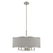 Park Ridge 24" Chandelier with Downlight in Brushed Nickel