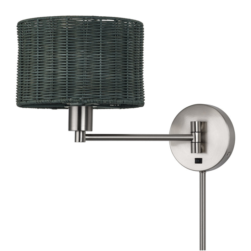 Weavington Swing Arm Wall Lamp in Brushed Nickel