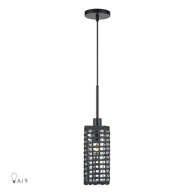 Twinewell Mini Pendant in Black
