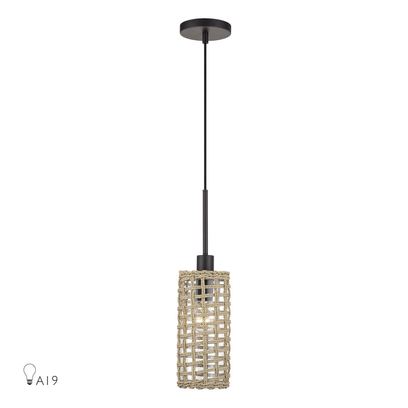 Twinewell Mini Pendant in Bronze
