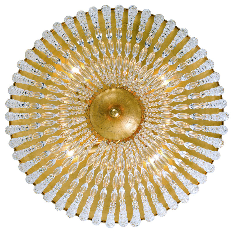Rylee 4 Light 18.5" Flush Mount in Antique Gold