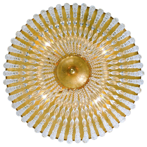 Rylee 4 Light 18.5" Flush Mount in Antique Gold