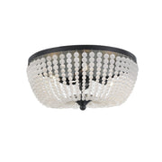 Rylee 4 Light 18.5" Flush Mount in Matte Black