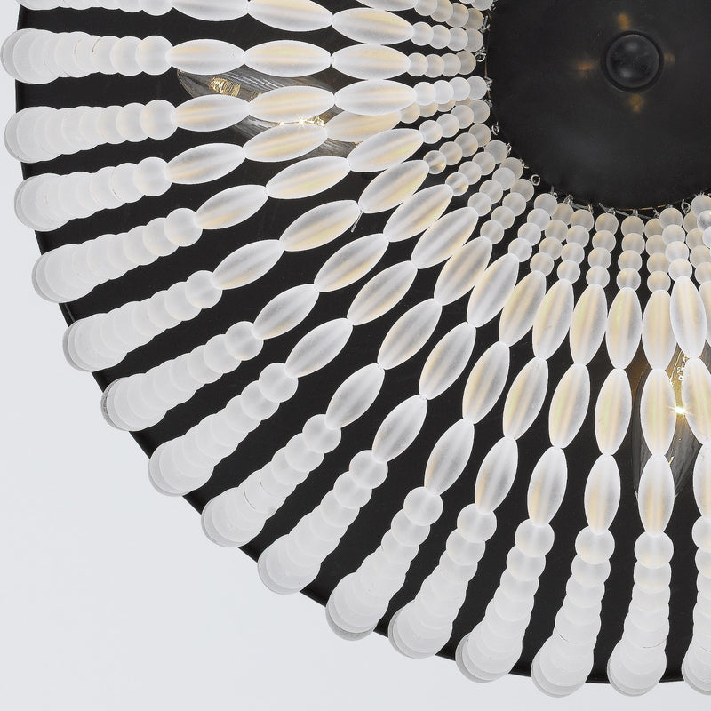 Rylee 4 Light 18.5" Flush Mount in Matte Black