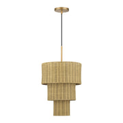 Weavington 2-Light Pendant in Antique Gold Leaf