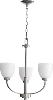 Reyes 22" 3 Light Chandelier in Classic Nickel