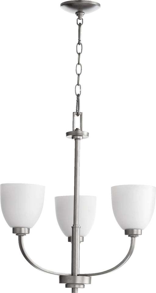Reyes 22" 3 Light Chandelier in Classic Nickel