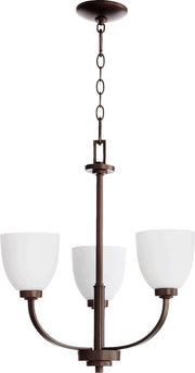 Reyes 22" 3 Light Chandelier in Oiled Bronze