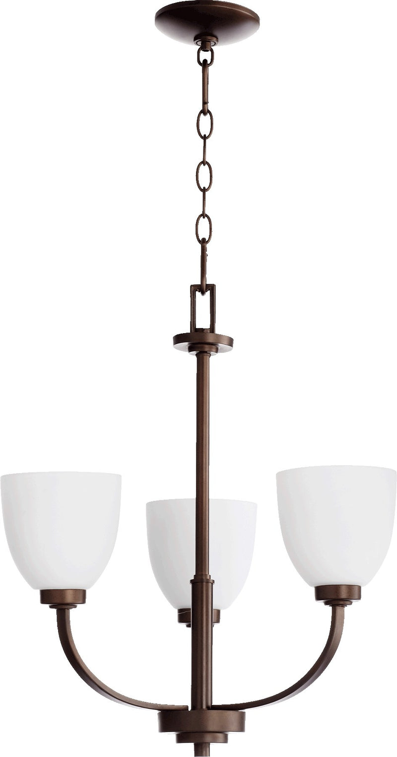 Reyes 22" 3 Light Chandelier in Oiled Bronze