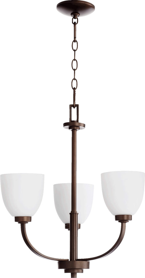 Reyes 22" 3 Light Chandelier in Oiled Bronze