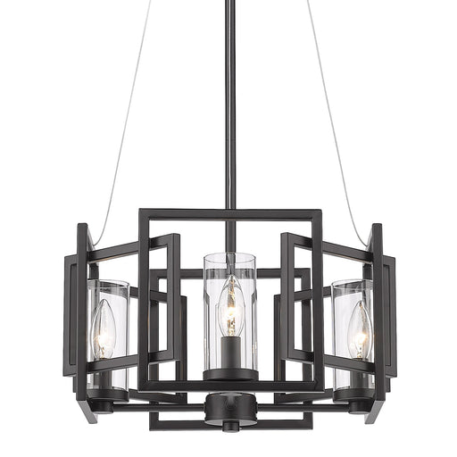 Marco 4-Light Chandelier in Matte Black