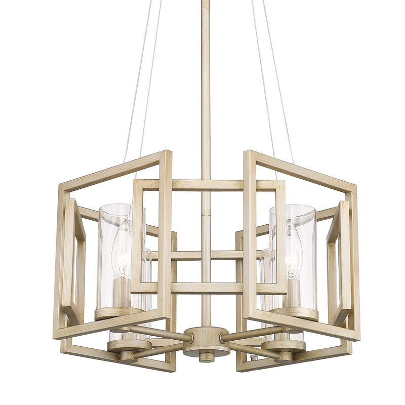 Marco 4-Light Chandelier in White Gold