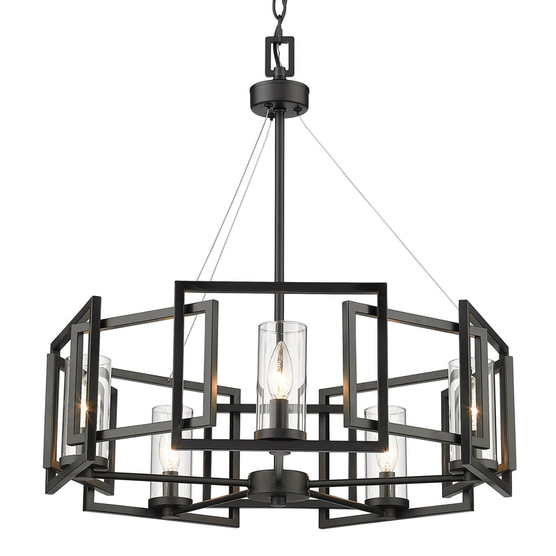 Marco 5-Light Chandelier in Matte Black