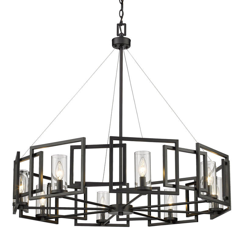 Marco 8-Light Chandelier in Matte Black