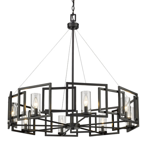 Marco 8-Light Chandelier in Matte Black