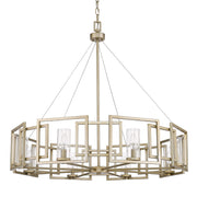 Marco 8-Light Chandelier in White Gold