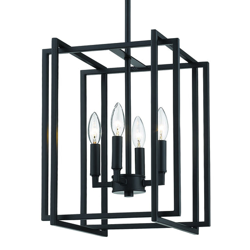 Tribeca 4-Light Chandelier in Matte Black