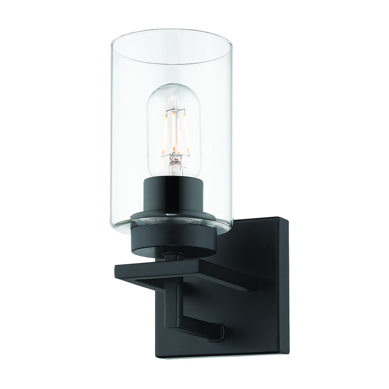 Tribeca Bath Sconce in Matte Black