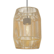 Seabrooke Outdoor Pendant in Natural Black