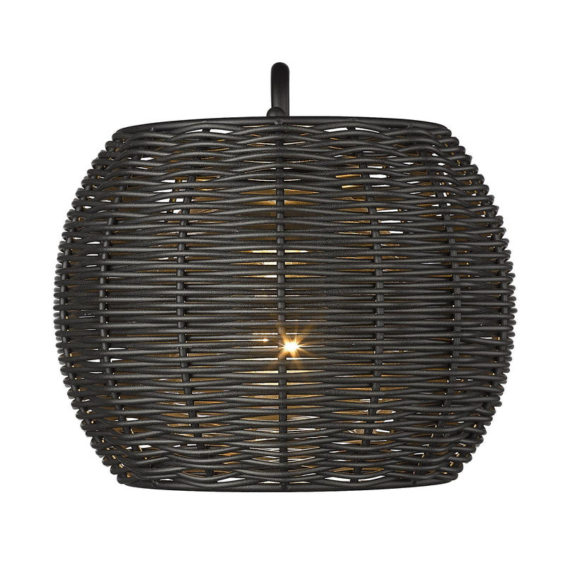 Vail Outdoor Wall Sconce in Natural Black