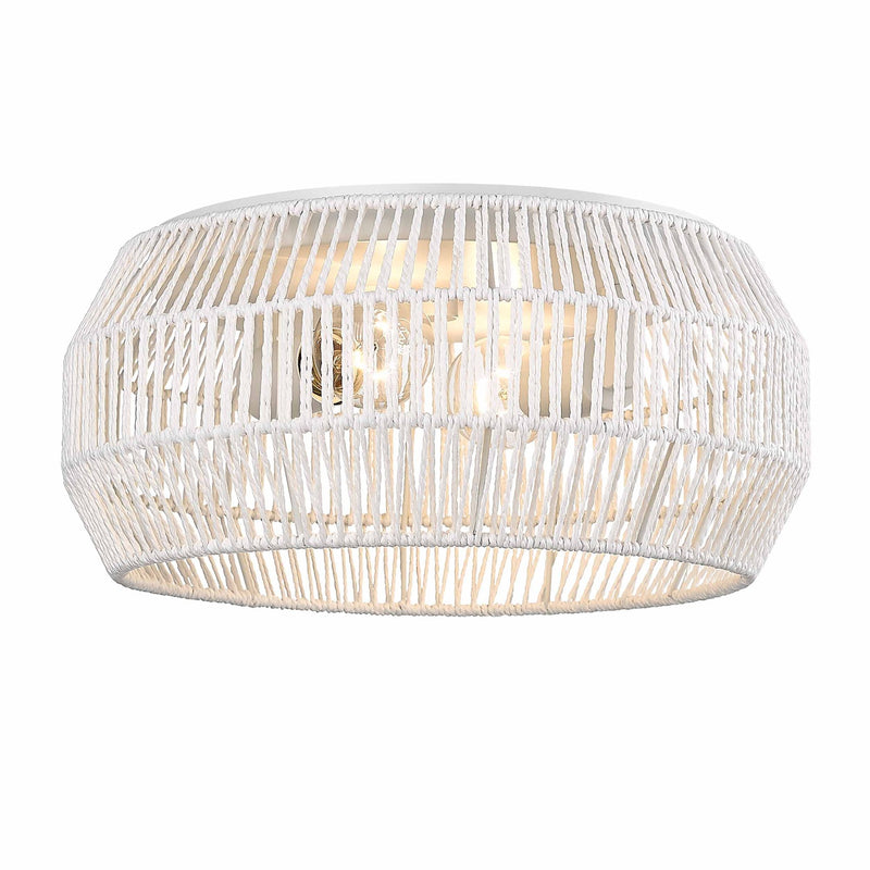 Marlee 2-Light Flush Mount in Matte White
