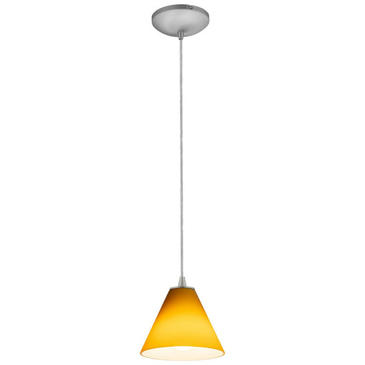 Martini Cable Mini Pendant in Brushed Steel