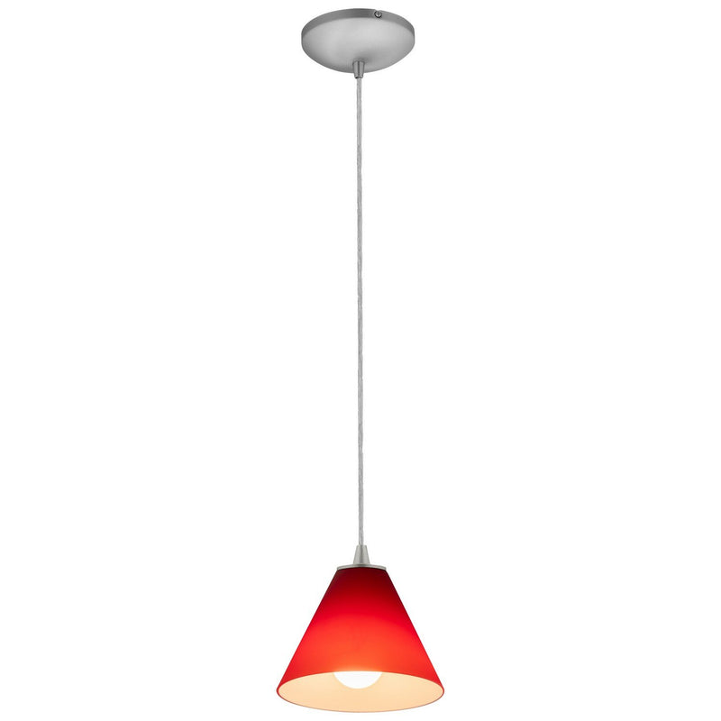 Martini Cable Mini Pendant in Brushed Steel