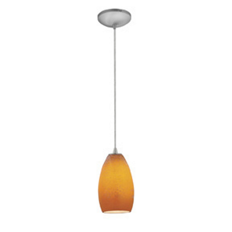 Champagne Cable Mini Pendant in Brushed Steel